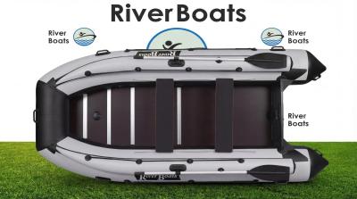 Лодка для рыбалки под мотор ПВХ RiverBoats RB-370 фальшборт