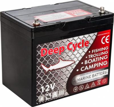 Тяговый аккумулятор для лодочного электромотора Marine Deep Cycle AGM 75Ah 12V Тяговый аккумулятор для лодочного электромотора Marine Deep Cycle AGM 75Ah 12V