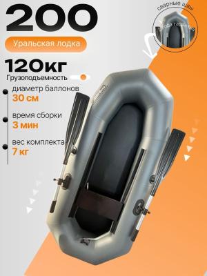 Лодка гребная надувная ПВХ АкваPro 200 