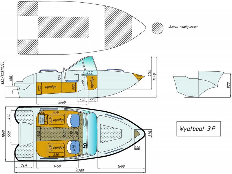 Wyatboat 3 (с рундуками)